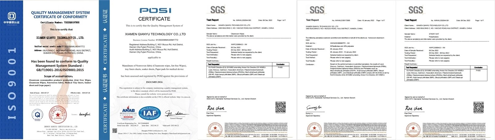 Cleanroom Microfiber Wipes certificate Cleanroom Microfiber Wipes certificate